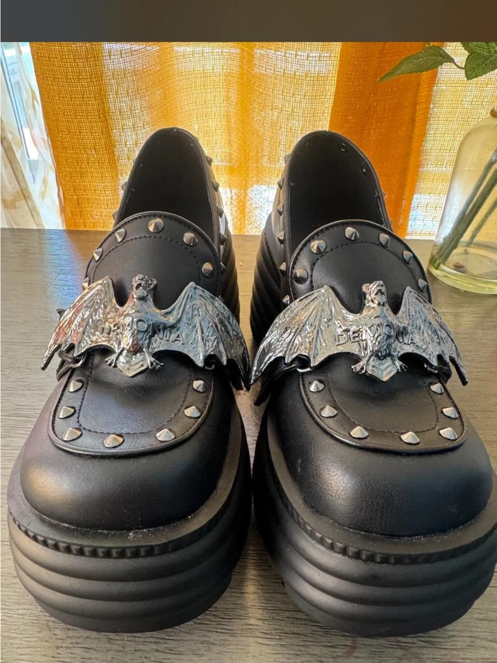 Demonia Bat Wing Platform Mary Jane’s